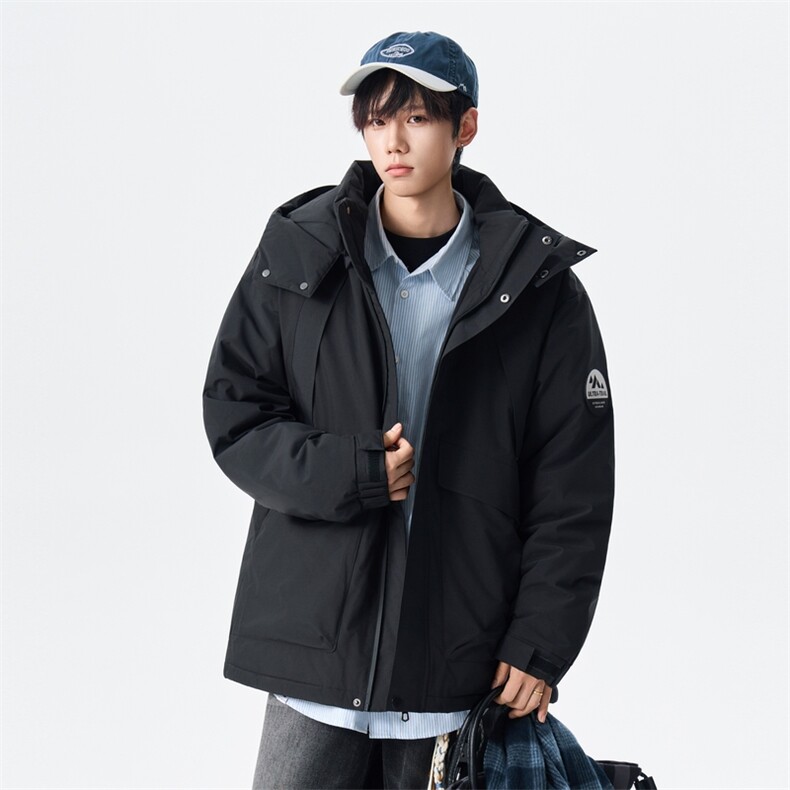 2025冬季新款羽绒服男户外加厚保暖白鸭绒外套XZ309Y95702P248,男装羽绒服,星座309（原A406）