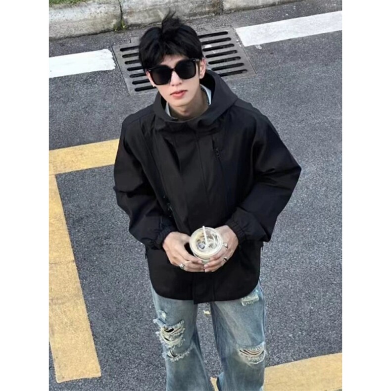 DWT03-P65现货美式机能软壳桑延冲锋衣男士外套2025新款防水夹克,男装风衣,星座603-2