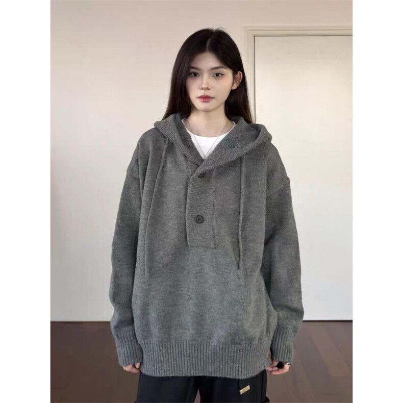开衫毛衣针织衫连帽男女款 P51 YL05图片
