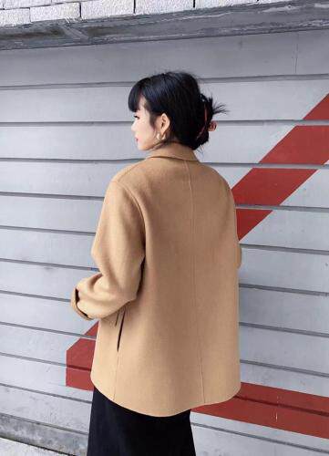 山羊绒短款大衣，其它，时尚轩