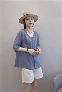 苎刺绣小衫图片