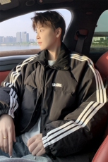 新标90白鸭绒简约休闲立领外套纯色潮流加厚羽绒服225-2-Y212，男装羽绒服，星座225-2