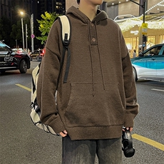 针织衫男女韩版潮流高街宽松连帽2024秋冬新款ins毛衣MZ455-P58，男装针织衫/毛衣，星座412-2
