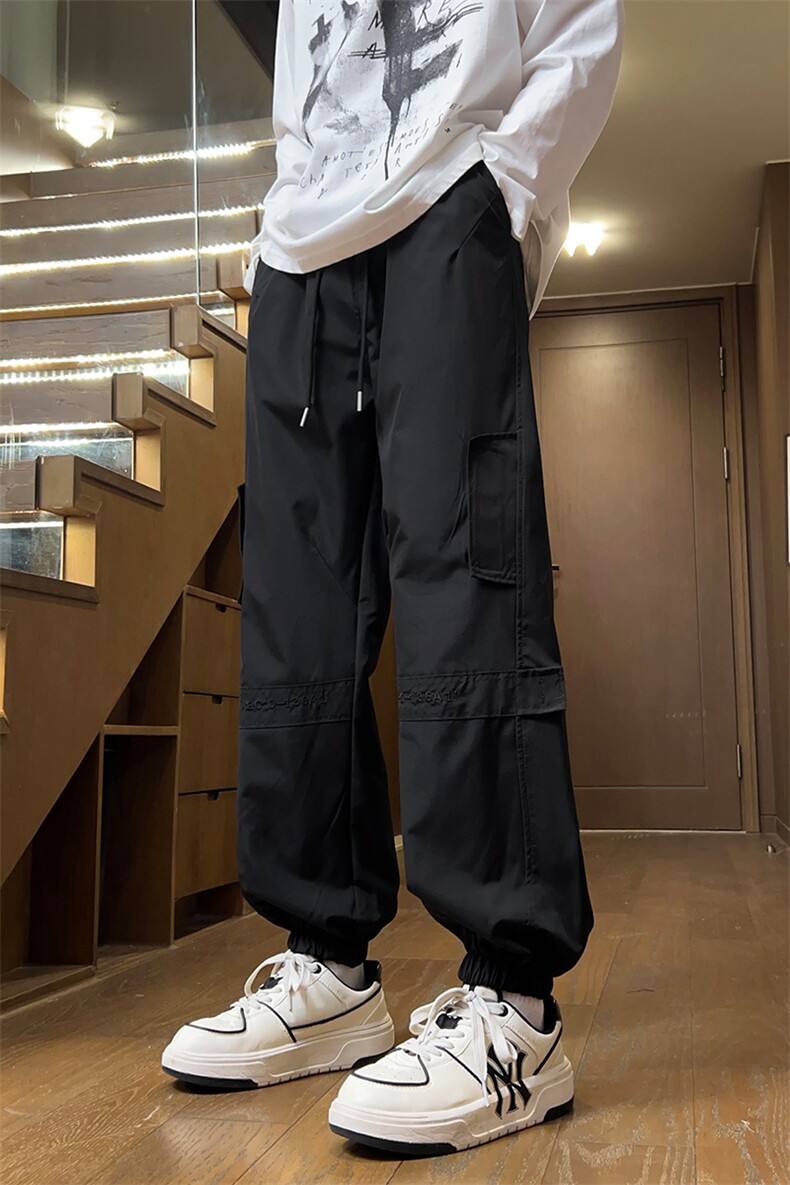 量大优供视频速干冲锋口袋刺绣束脚长裤男CK918-特p30,男装休闲裤,电商B371