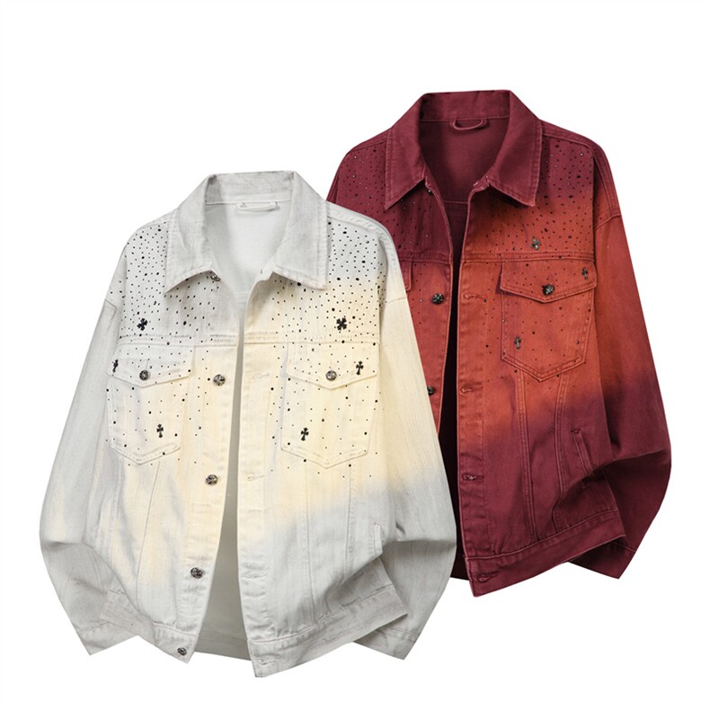 水洗牛仔外套男款春美式痞帅上衣服宽松休闲工装夹克JK1330-P98,男装工装外套,星座1103-3