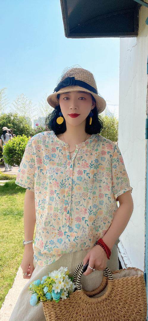 纯苎连衣裙小衫裤子裙子衬衣 时尚风 风淑女风休闲风，女装连衣裙，川哲