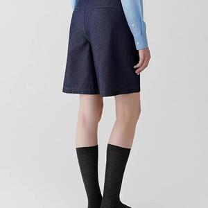 女装2025春季新款休闲百搭通勤棉弹轻薄牛仔短裤图片