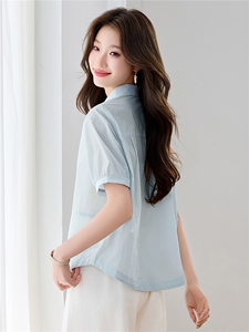 现货！现货！2026夏季新款宽松通勤衬衫女图片
