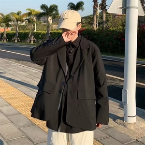 春季西装外套男休闲潮流韩版小西服宽松潮牌痞帅上衣 W6865-P45图片
