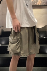 夏季立体大口袋工装松紧系绳短裤男休闲宽松裤X5475-TP40控价68，男装休闲裤，电商A102-1