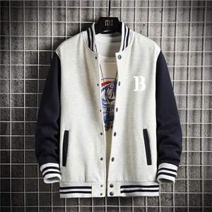 秋季新款棒球服外套大码简约百搭卫衣学生衣服XZ102A-4-Q8988-P55图片