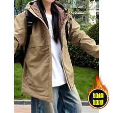 现货5W件冬季三防美式boxy解构连帽雪山冲锋衣棉衣男女棉服厚外套，男装夹克，电商A486-1