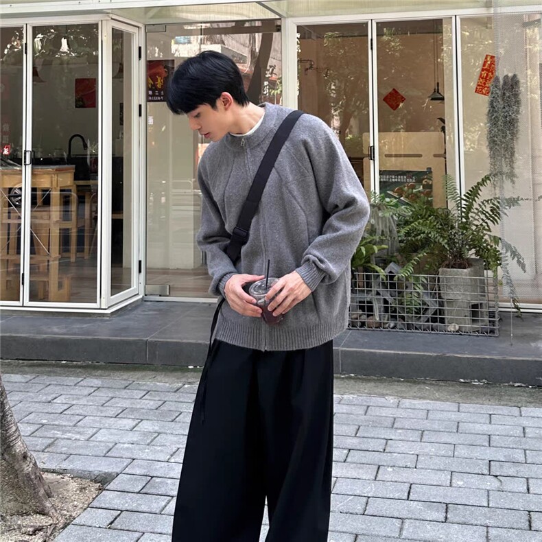 【现货】DY291-批65新款高质量北极绒开衫毛衣,男装针织衫/毛衣,星座603-2