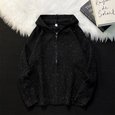 连帽拉链毛衣男女秋冬新款宽松情侣针织开衫潮3031P68，男装针织衫/毛衣，星座410-2