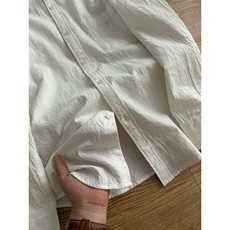 新中式长袖衬衫男春秋季2025新款oversize宽松休闲潮流衬衣服外套，男装衬衫，星座1302