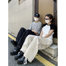B221美式ins街头hiphop宽松工装休闲裤子LK23122-P65控88，男装休闲裤，电商B221
