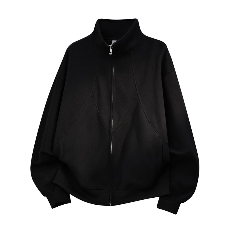 重磅全棉结构款450克拉链开衫卫衣硬挺短宽外套男RH5332-P55，女装短外套，星座610B-1