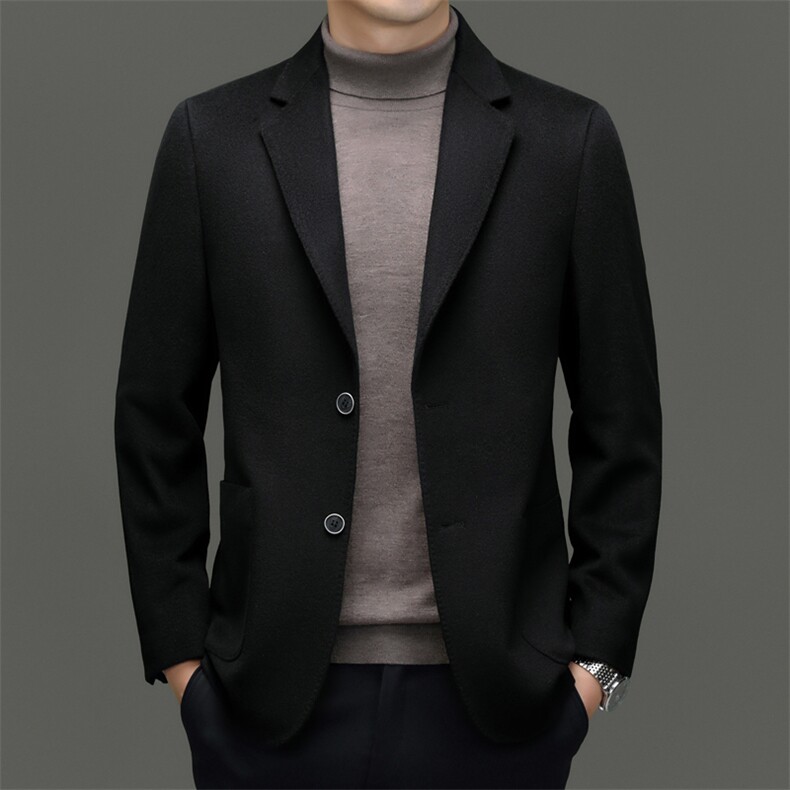 AE819秋冬新款羊毛精品轻奢高端男士西装休闲西服欧货高品图片