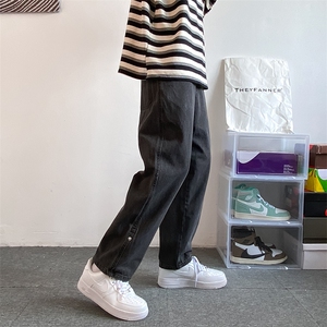牛仔裤男宽松直筒裤K724P45图片