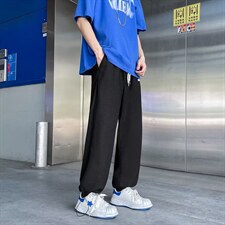 218-1-P35-KD179新款时尚休闲裤脚松紧裤，男装休闲裤，四季星座218-1