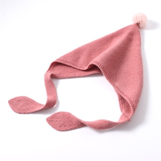 儿童百搭简约时尚毛球帽子，帽子，九月九羊绒