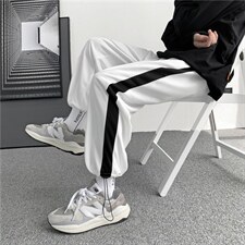 夏季薄款潮流百搭九分运动裤韩版百搭潮牌ins休闲裤K1290-P28，男装休闲裤，星座512-4
