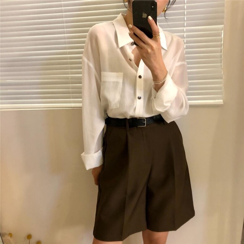 SW/2021秋冬新款衬衫，女装衬衫，雨木其