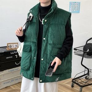 冬款加棉加厚马甲背心保暖棉服纯色立领外套男士8156-P95 控价118图片