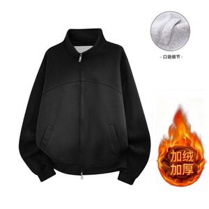 冬季480克加绒加厚全棉抖音得物直播潮流卫衣外套AH923JR-P52图片