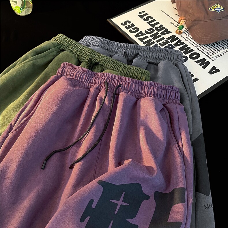 2024年夏季新款休闲裤鹿皮绒短裤男  BJ30 P35图片