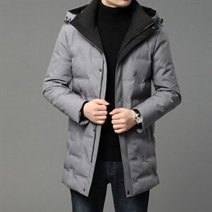 B20130钱塘2020-1冬季男士连帽羽绒服高端90白鸭绒P295图片