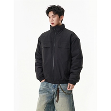 1506A/G25980/P59黑色立领短款外套男秋季美式飞行员工装棒球服1，男装工装外套，星座1506A
