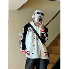 港风机车飞行夹克外套赛车服夹克潮流棒球百搭外套J9951P75，男装夹克，电商A128