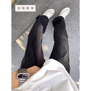 微喇牛仔裤男直筒新美式高街长裤513ACK2588加绒P45常规款P37图片