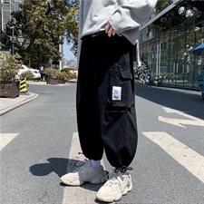 910A-G150秋装街头潮流休闲裤男女情侣束脚九分裤子，男装休闲裤，星座910A