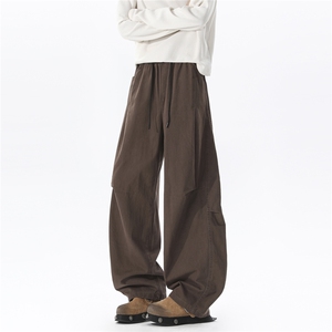 美式工装裤男水洗复古宽松直筒纯棉裤子潮牌男生休闲裤KZ122-P55,男装棉裤,星座310A-4