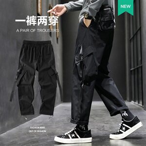 2021秋冬新款潮牌工装裤男士潮流百搭休闲运动裤 A438图片