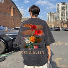 得物直播品质240重磅水洗xz605-dsx155-特批30控49，男装T恤，星座605(原A050)