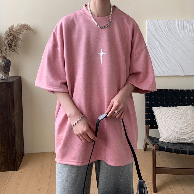 ！2025夏季新款男士银色字母印花情侣短袖T恤TL2410特P19控38,男装T恤,电商B220
