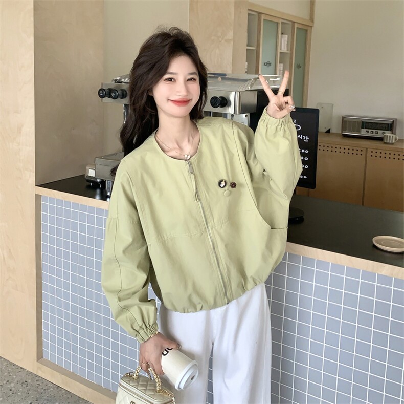 春装新款2026新款独特短款外套2C153-8950-P155K248,女装短外套,2C153