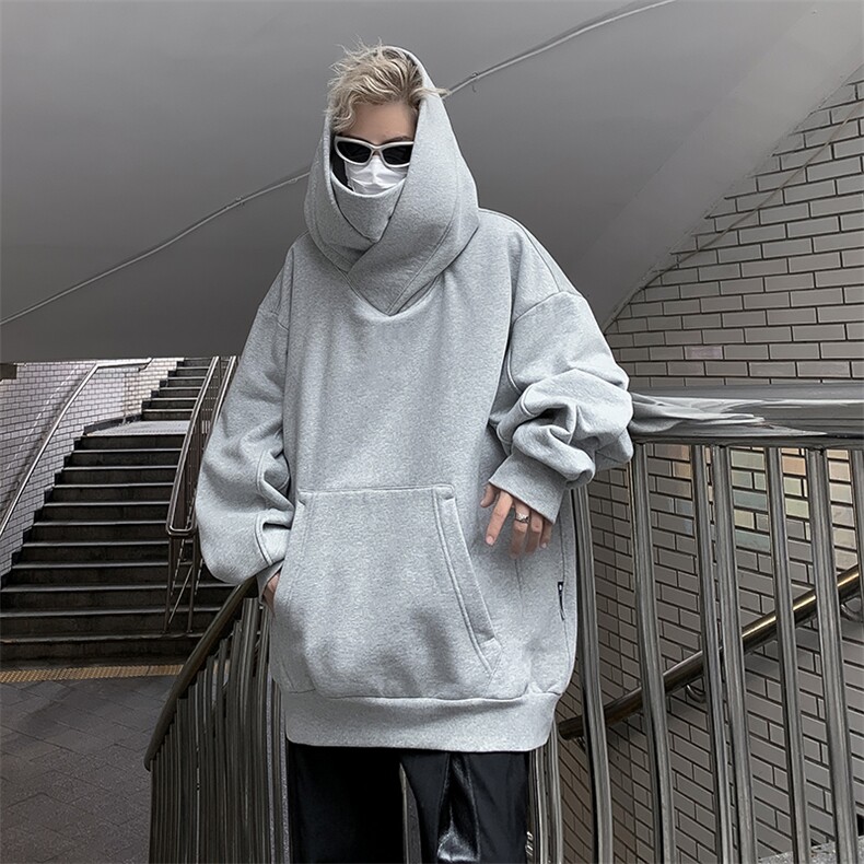 加绒加厚冬款男连帽套头高领卫衣假两件休闲保暖外套WY110P50,男装卫衣,星座1013-1