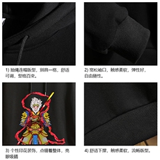 WY2203-P35加绒款-P40纯棉连帽卫衣男大码运动帽衫宽松薄砖墙，男装卫衣，电商A040A