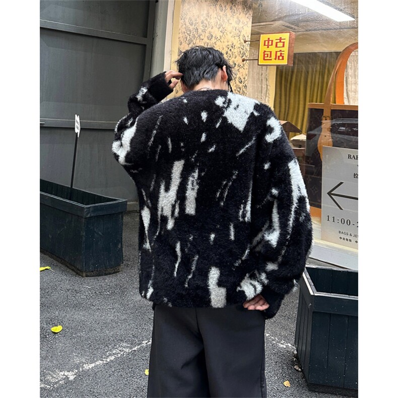 情侣圆领仿貂毛针织毛衣A367M2412P65控88,男装针织衫/毛衣,电商A367