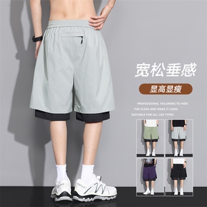 现货 夏季工装短裤男ins潮牌休闲百搭潮流痞帅五分裤D02517-P43图片