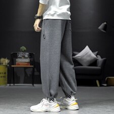 2021秋季新日系大码男沙发墙运动卫裤束脚九分休闲裤K2056-P35，男装休闲裤，电商A001