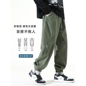 日系工装裤男款休闲长裤春秋冬季潮牌休闲裤图片