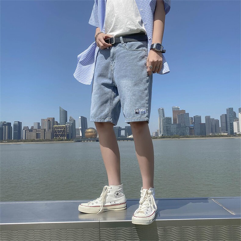 潮流春季牛仔裤男牛仔短裤K0101P37,男装牛仔裤,星座1116-2