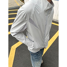 春夏款高品质冰感速干防晒服休闲户外运动外套透气弹力机能风夹克，男装防晒衣，电商A486