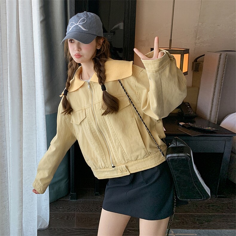 现货海军针织领春季初恋款短外套2C239-H52-P145-K218,女装短外套,2C239