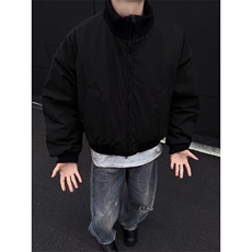 美式复古短款立领棒球服2026新款春秋季飞行夹克男宽松上衣外套潮，男装夹克，星座601-1